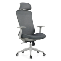 Chaise de bureau ergonomique inclinable haut de gamme, moderne, mobile, avec dossier pivotant, réglable en hauteur, en maille, pour cadre dirigeant