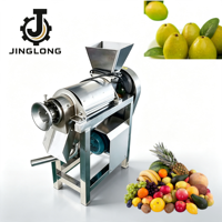 Intelligente automatische corrosiebestendige schroefpers fruitsapmachine met hoge productiviteit voor sinaasappelsap 220V