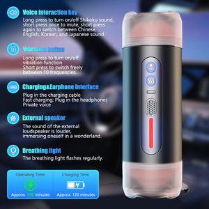 Masturbador Masculino Automático, Juguetes Sexuales, Penetración Vaginal, Voz Sexy, <span class=keywords><strong>Sexo</strong></span> Oral, Vibrador con Sonidos, Juguete Sexual para Hombres - Product Image 2