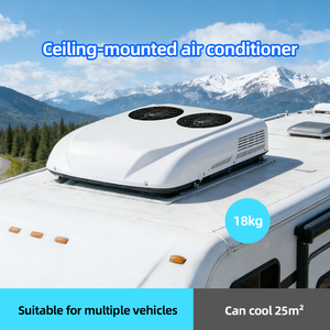 Système <span class=keywords><strong>de</strong></span> climatisation 12V pour <span class=keywords><strong>camping</strong></span>-<span class=keywords><strong>car</strong></span>, caravane, camion, double ventilateurs, climatisation électrique pour stationnement, climatisation pour pavés - Product Image 5