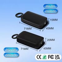 Power Bank Mini Portabel Cepat Isi Daya, Kabel Retraktil, Saku, Darurat, Gantungan Kunci, 2000mAh/4000mAh, Laris Terjual
