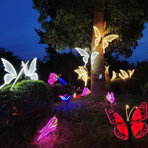 Lumières LED Papillon 3D, Décorations de Noël, Éclairage de Bureau, Décoration de Jardin Scénique avec Mouvement, Ailes Dynamiques - Product Image 6
