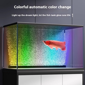Dromerige Desktop <span class=keywords><strong>Aquarium</strong></span> Nano Bellenlamp Gloeiende Zuurstof Waterval Voor Desktop Landschap Creatie Gemaakt Plastic Biedt - Product Image 5