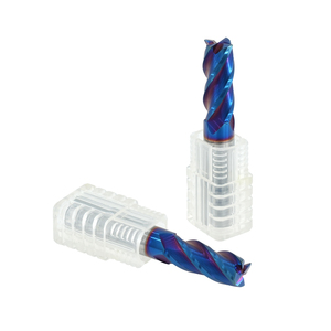 Nhà sản xuất cacbua vonfram endmill hrc65 <span class=keywords><strong>CNC</strong></span> xanh-naco lớp phủ vuông endmill - Product Image 3