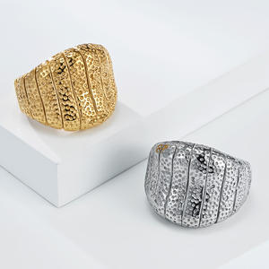 Geometric Fashion Titanium Steel <b>Ring</b> For Women Steel Gold Color Gift Jewelry - Product Image 2