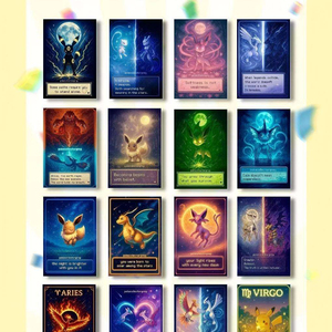 การ์ดสะสมโปเกมอนพร้อมกรอบตกแต่งสวยงาม การ์ดสะสมอนิเมะ ทรีคโค คอมบัสเคน สวอบลู การ์ตูนเกม การ์ดสะสมหายาก - Product Image 5