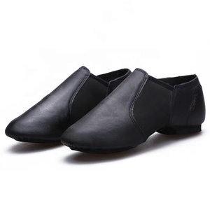 Chaussons de danse en cuir véritable <span class=keywords><strong>noir</strong></span> et marron, en cuir de mouton souple, en microfibre, chaussons de danse souples, chaussures de gymnastique et de yoga - Product Image 5