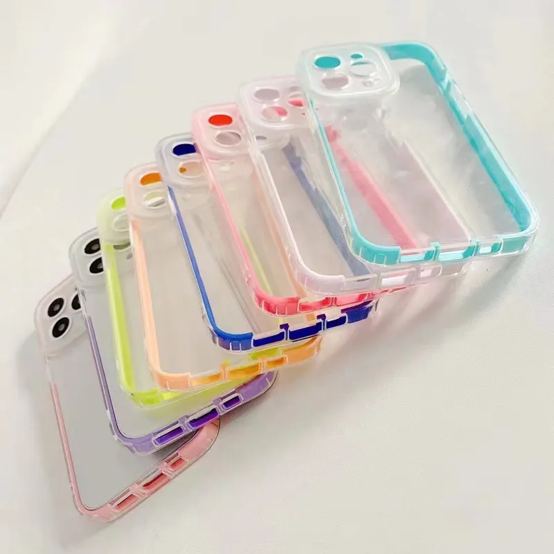 Funda protectora para teléfono 2 en 1 para xiaomi redmi note 12 Pro, funda 12S note 11 10 Pro, funda a prueba de golpes con lentes, fundas transparentes de color