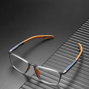 Lunettes optiques carrées à monture complète pour hommes, monture de sport, monture de lunettes de Prescription pour homme TR90, monture de lunettes de myopie