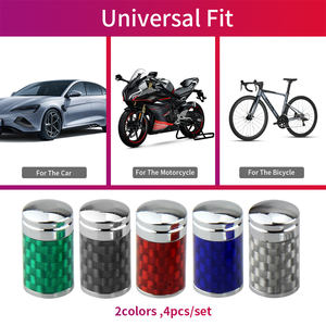 Bouchons de <span class=keywords><strong>valve</strong></span> de pneu de cylindre de décoration en fibre de carbone 5 couleurs personnalisés nouveau Style solide universel pour vélo moto voiture - Product Image 2