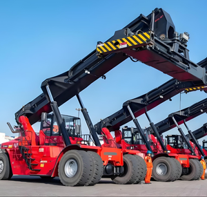Reach Stacker SRSC45V 45T avec déplacement latéral hydraulique, écarteur/fourches en option pour ports et terminaux, meilleur prix compétitif, capacité de 5 empilages en hauteur - Product Image 6