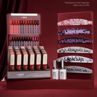 ZRKGEL Ladai – Kit de vernis gel Ankara Rouge (24 pièces) sans TPO ni HEMA, professionnel, UV/LED, à retirer par trempage, pour la vente en gros