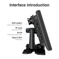 Caméra de tableau de bord 4K DVR double objectif IPS 11,4 pouces pour rétroviseur de voiture, enregistreur vidéo Full HD 2162P avec LCA