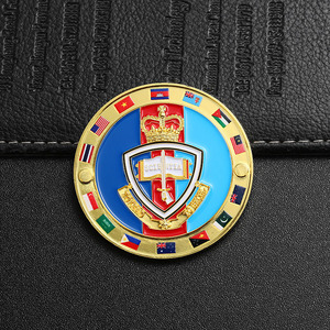 OEM Mềm Cứng Men 3D Cờ In Đồng Xu Lưu Niệm Hai Mặt Vàng Bạc Mạ Kim Loại Kỷ Niệm Tùy Chỉnh Thách Thức Đồng Xu - Product Image 5