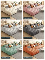 Modernes Creme-Stil Bubble Modulares Sofa - Großes Chenille-Stoff Wohnzimmer-Sofa