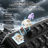Teclado Mecánico Inalámbrico ATTACK SHARK X87 ULTRA 10000mAh RGB con Resorte de Hoja y Junta, 87 Teclas TKL para Gamers de PC