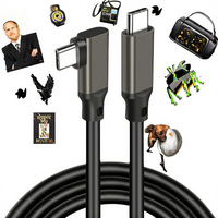 Câble d'extension USB-C vers Type-C de 20 cm à 90 degrés avec charge rapide 5A/6A pour MacBook, iPad Pro, Nintendo Switch, imprimante et plus encore