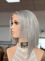 Perruques en cheveux humains SHY Medical, entièrement nouées à la main, couleur personnalisée, raie réaliste, remplacement capillaire pour marques OEM ODM