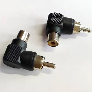 Adaptateur de prise à angle droit RCA <span class=keywords><strong>m</strong></span>âle vers RCA femelle <span class=keywords><strong>90</strong></span> degrés - Product Image 5