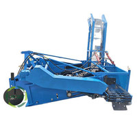 Récolteuse de pommes de terre automatique mini haute productivité à déchargement automatique, deux rangs, avec moteur, pour la récolte de carottes et d'oignons