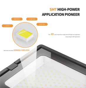 Outlux E008 IP65 không thấm nước 10W-500W <span class=keywords><strong>LED</strong></span> hiện đại nhẹ Lũ lụt CE chứng nhận ngoài trời dẫn đèn pha với cảm biến chuyển động PIR - Product Image 4