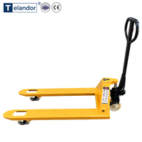 Chariot élévateur autoportant semi-électrique 0,5-1 tonne, transpalette manuel autoportant, machine à empiler les palettes – Vente chaude
