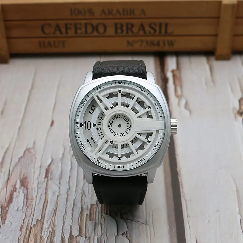 Reloj de pulsera personalizado de diseño de lujo reloj de moda estilo punk Hip Hop