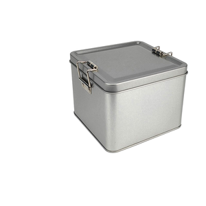 Double Snap Iron Box Square <strong>Tin</strong> Lock Canister for Coffee Candy Tea Pastry Pineapple <strong>Cake</strong> Hasp-for Food Chocolate Sugar <strong>Storage</strong> - Product Image 6