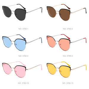 2024ใหม่แว่นกันแดดแฟชั่นดีไซเนอร์เฉดแว่นกันแดดกรอบโลหะแว่นกันแดดสำหรับผู้ชายแว่นกันแดดผู้หญิงในจีน - Product Image 1