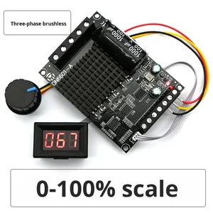 Dc động cơ không chổi than Bảng điều khiển hiển thị kỹ thuật số về phía trước đảo ngược 6-72V 15A ba pha máy bay ESC máy bơm nước điều khiển quạt - Product Image 3