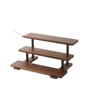 Étagère de rangement en bois à 3 niveaux, sans outil, pour bijoux, cosmétiques et petits objets - Product Image 5