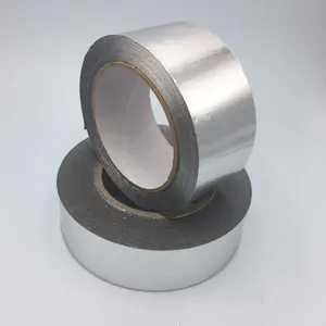 Aislamiento autoadhesivo de plata para reparación de tuberías con fugas, cinta adhesiva de lámina de aluminio impermeable
