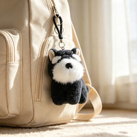 Promotion d'usine : Porte-clés en peluche animaux Kawaii, breloques pour sacs cadeaux, jouets au design d'animaux mignons
