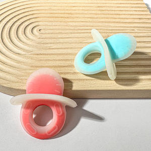 Grosir BPA gratis silikon lembut menyenangkan kartun hewan aman lem gigitan bayi mainan karet kunyah - Product Image 5
