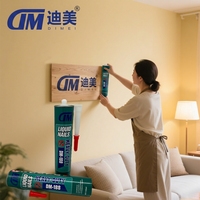 Mastics adhésifs blancs sans clous personnalisés professionnels Silicone SBS colle Construction emballage pour le travail du bois pâte verre-liquide