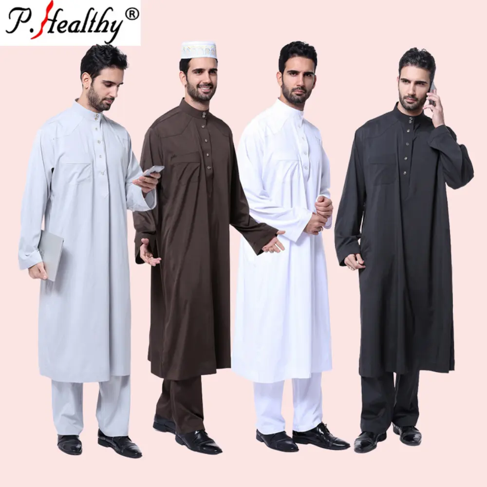 Trend produkte 2021 Neuheiten Islamische Kleidung Großhandel Kaftan Arab Men Robe Ethnische Kleidung Indien & Pakistan Kleidung