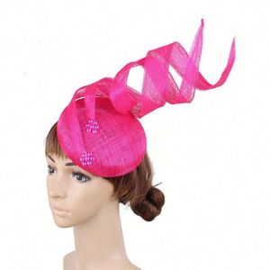 Sombrero de Iglesia de Cuatro Capas de Hilo de Cáñamo, Nuevo Estilo Europeo, Accesorios para el Cabello, Horquillas y Sombreros Fascinantes para Damas - Product Image 4