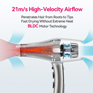 Sèche-cheveux léger FirePhoenix F1 <span class=keywords><strong>Pro</strong></span> Max 490g, design ergonomique, moteur BLDC, 21m/s, ionique, professionnel, cordon de 3,5m - Product Image 3