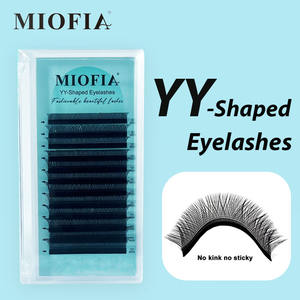 Extensions de cils en forme de YY, nouvelle qualité supérieure, deux pointes, tissées à la main, courbure C/D, naturelles, douces et légères, <span class=keywords><strong>pour</strong></span> le <span class=keywords><strong>maquillage</strong></span> (vente en gros) - Product Image 1