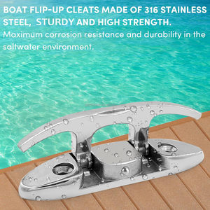 Cleat Plegable para Barco <span class=keywords><strong>de</strong></span> Acero Inoxidable 316, Cleat Abatible para Muelle con Fijación, Crampones <span class=keywords><strong>de</strong></span> <span class=keywords><strong>Amarre</strong></span> - Product Image 6