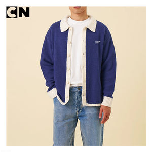 Suéter Cárdigan de Lana para Hombre con Certificación GRS, Antiarrugas, Transpirable, Diseño Personalizado con Logotipo, Cuello con Botones, Otoño Invierno - Product Image 3