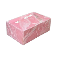 IDAO Moderne Chevet/Table De Nuit Rose Marbre Table Plinthe Base Pilier Pierre Naturelle Étanche pour Table Basse Table De Nuit