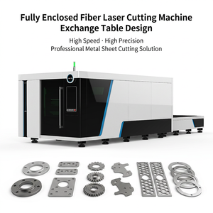Machine de découpe laser à fibre à table unique de grande capacité 4kW 6kW 8kW 12kW 12000W 30kW / pour découper avec système à double échange - Product Image 1