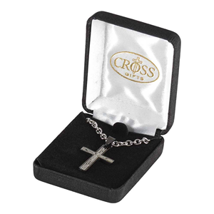 Catenina in argento alla moda con ciondolo e ciondolo con cuore di piume