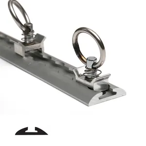 NEW Truck Refitted Cargo Rail Aluminum Airline L Track With Flanges And Mounting Holes