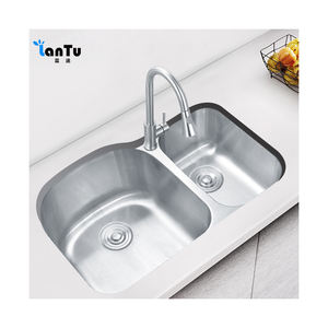 Fregadero de cocina de alta calidad, fregadero de cocina de acero inoxidable, tazón doble con gran descuento - Product Image 3