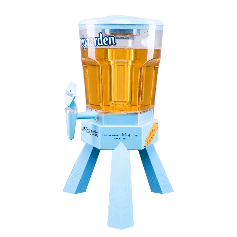 Dispensador de bebidas de plástico, dispensador de bebidas para bar e restaurante, logotipo personalizado, 1.5l 2l 3l, torre de cerveja