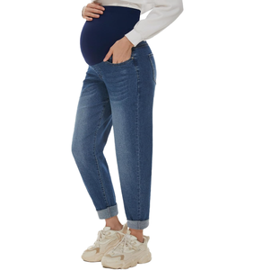 Pantalons en jean skinny confortables pour femmes enceintes, extensibles, confortables, <span class=keywords><strong>jeans</strong></span> <span class=keywords><strong>de</strong></span> <span class=keywords><strong>grossesse</strong></span> fins, sur le ventre - Product Image 1