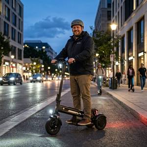 Hikerboy <span class=keywords><strong>Dura</strong></span> Plus, Scooter Eléctrico Urbano de Tres Ruedas, Motor Dual, Capacidad de Subida del 30%, Scooter Eléctrico Plegable - Product Image 4