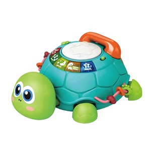 Jouet tortue rampante 6 en 1 pour bébé avec téléphone, tambour, piano et musique lumineuse pour l'apprentissage précoce et l'entraînement à la marche pour les tout-petits - Product Image 4